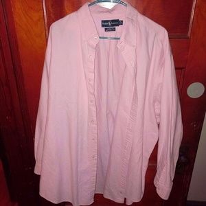 Ralph Lauren Yarmouth 18 34/35 Dress Shirt Pink